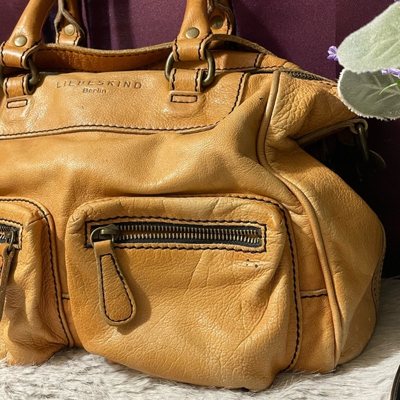 Vintage LIEBESKIND Berlin Brown Leather Handbag - Picture 3 of 13